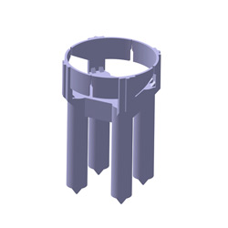 4-1/2'' COVER AC CHAIR, STACKABLE, MESH-8 BAR (200/CTN.)