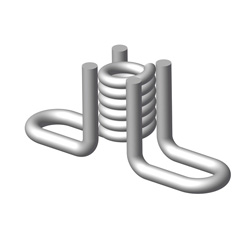 THIN SLAB FLARED COIL 3/4''X2-5/16'' PLATED