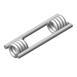 COIL TIE 2 STRUTS 3/4''X6'' HD .444, PLATED (50/CTN.)