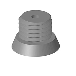 CASTIING CAP 1/2" NC ZINC