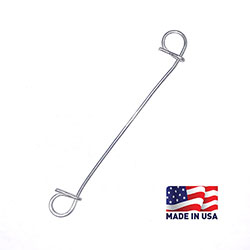 WIRE TIE 4"-16GA GALV., MADE IN USA