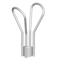 DOUBLE FLARED COIL LOOP 1-1/4''X12'' PLATED