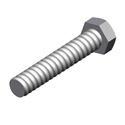 COIL BOLT 1/2''X4'', PLAIN