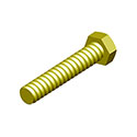 COIL BOLT 3/4"X3-1/2" GOLDEN PLATED