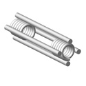 COIL TIE 4 STRUTS 1''X8'' PLATED