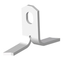 FLAT FOOT ANCHOR 4T 3-3/4'' L X 1/2'' T GALVANIZED (2500/CRATE)