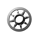 10MM BLACK SPUN CAST WHEEL