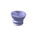 THREADED PLASTIC PLUG 1/2'' COIL